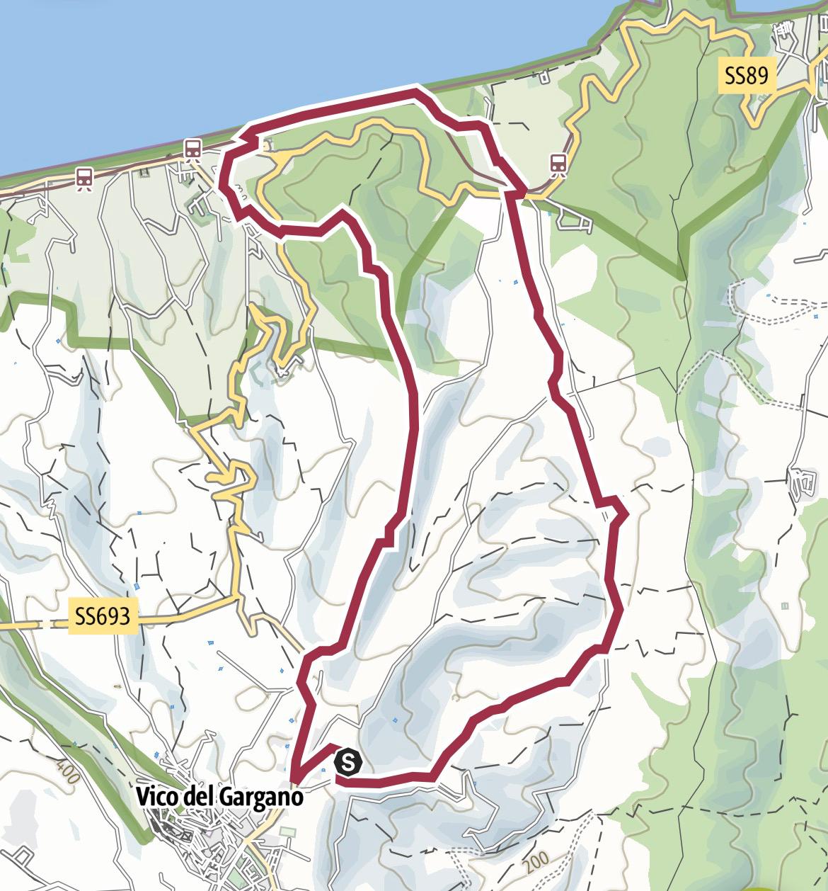 Itinerario da Vico Calenella